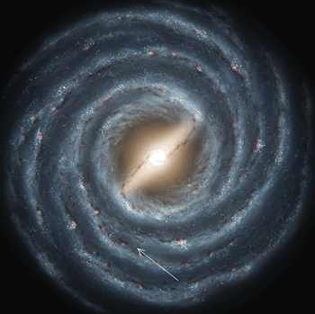 Illustration of Milky Way Galaxy