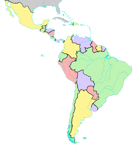 Middle And South America - Physical Features